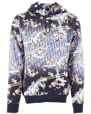 Dior Kongshanji Co-Branded Hooded Hooded Jumper - Blue