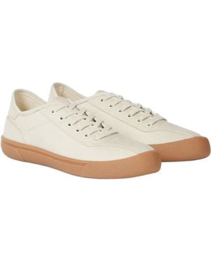 The Row Round-Toe Low-Top Casual Shoes - White