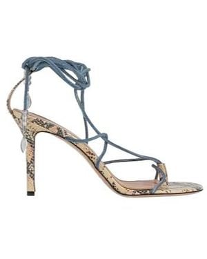 Isabel Marant High-Heeled Strappy Sandals - Metallic