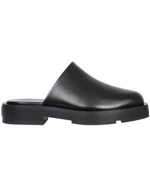 Givenchy 4G Plaque Square-Toe Mules - Black