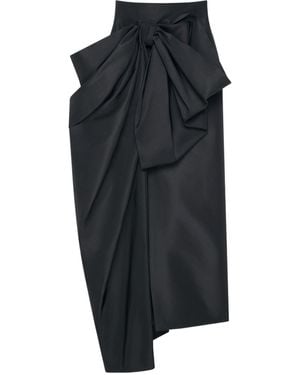 Givenchy Bow-Detailed Maxi Skirt - Black