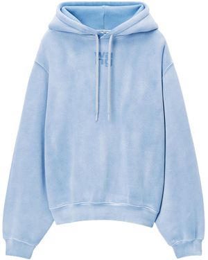 T By Alexander Wang Essential Hoodie - Blue