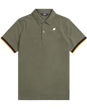 K-Way Logo Short-Sleeved Polo Shirt - Green