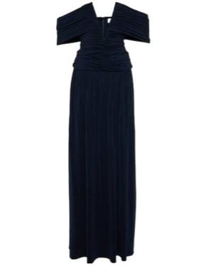 Magda Butrym Off-Shoulder Midi Dress - Blue