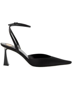 Saint Laurent Satin High Heels - Black