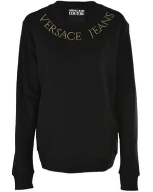 Versace Jeans Couture Printed Logo Jumper - Black
