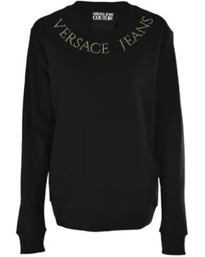Versace Jeans Couture Printed Logo Sweater - Black