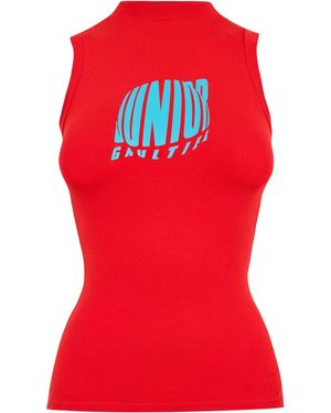 Jean Paul Gaultier Knitted Vest - Red