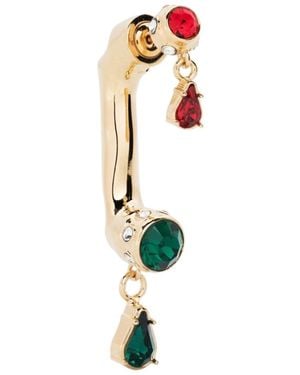 Rabanne Crystal-Embellished Drop Earring - White