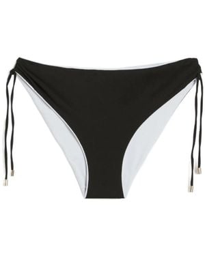 Max Mara Double-Sided Knitted Bikini Bottoms - Black