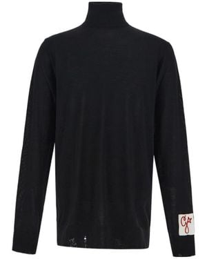 Golden Goose Roll-Neck Knit Jumper - Blue