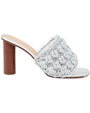 JW Anderson 90Mm Braided Heeled Sandals - White