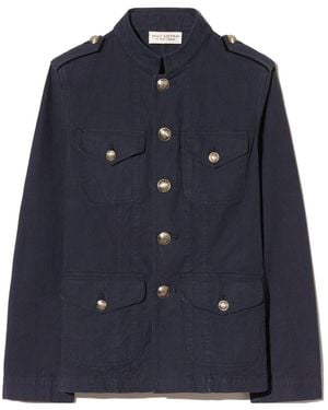Nili Lotan Long-Sleeved Casual Jacket - Blue
