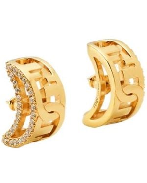 Fendi O'Lock Earrings - Metallic
