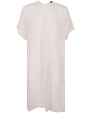 D.exterior Flowing Shift Dress - White
