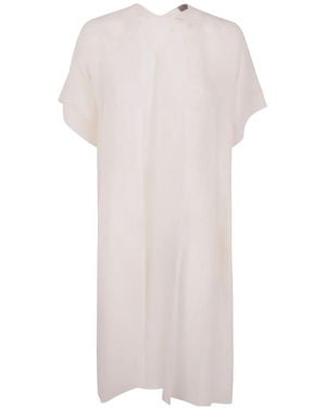 D.exterior Flowing Shift Dress - White