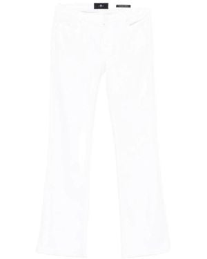 7 For All Mankind Belt Loop Jeans - White