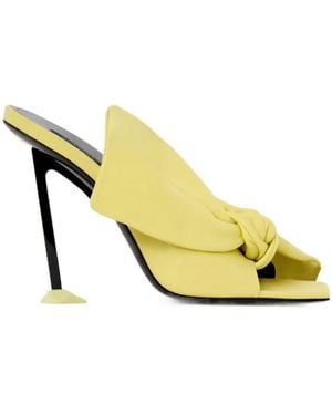 Givenchy Boudoir Heeled Mules - Yellow
