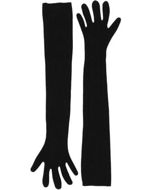 Marni Solidcolour Lightweight Knit Gloves - Black