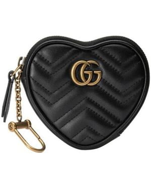 Gucci Gg Marmont Heart Purse - Black