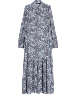 Weekend by Maxmara Printed Belted Shirt Dress - Grey