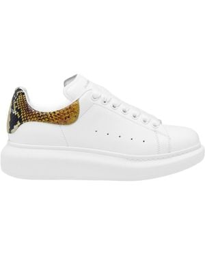 McQueen Oversized Lace-Up Trainers - White