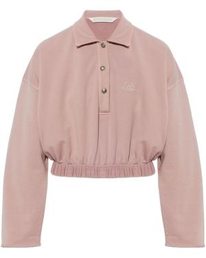 Palm Angels Polo Sweatshirt - Pink