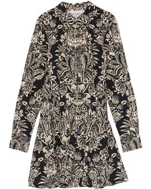 Ulla Johnson Talia Long-Sleeved Mini Dress - Multicolour