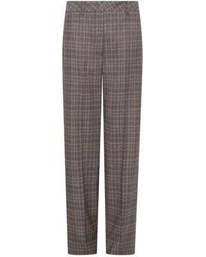 Marella Mlsonorata High-Waisted Casual Trousers - Grey