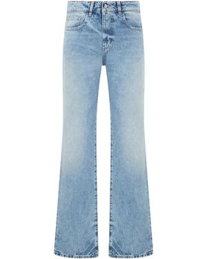 ICON DENIM Elephant Leg Flared Jeans - Blue