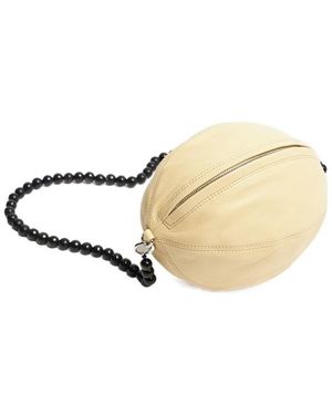 Lemaire Balloon Leather Pouch - White