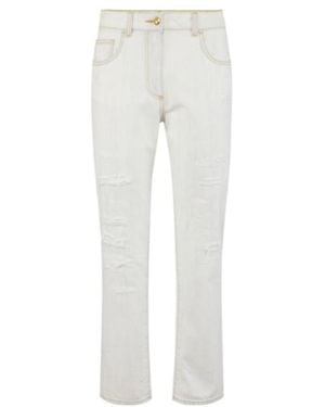 Elisabetta Franchi Denim Five-Pocket Trousers - Grey