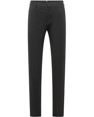 Incotex Slim-Fit Tailored Pants - Black