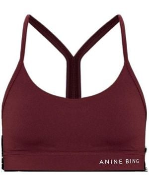 Anine Bing Eve' Training Bra - Red