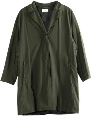 The Row V-Neck Coat - Green