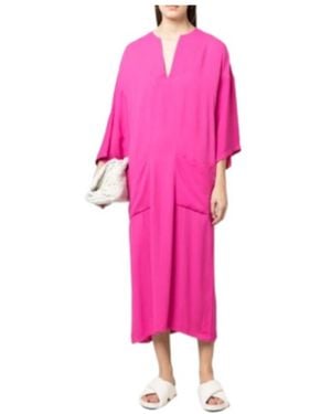 Fabiana Filippi V-Neck Dress - Pink