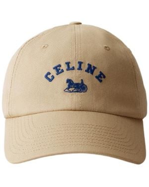 Celine Domed Baseball Cap - Natural