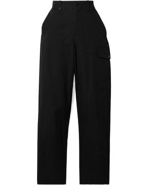 Proenza Schouler Octavia Tapered Cargo Casual Pants - Black