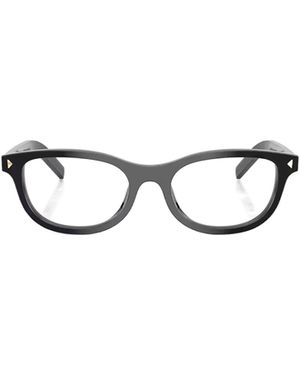 Prada Eyewear Oval Frame Glasses - White