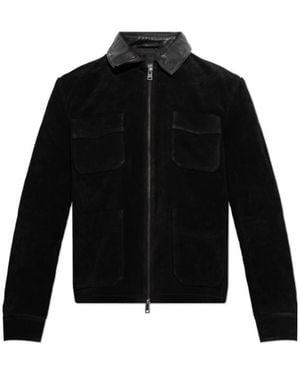 AllSaints Cully Casual Zip-Up Jacket - Black