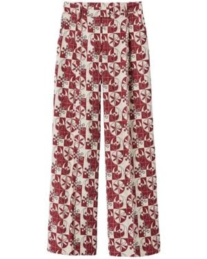 La DoubleJ Wide-Leg Pants - Red