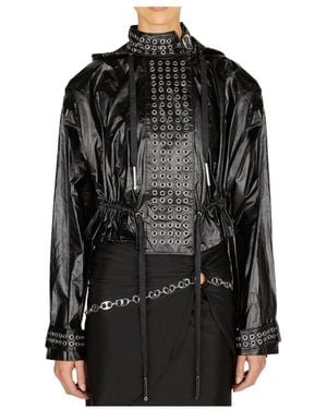 Rabanne Logo Casual Jacket - Black