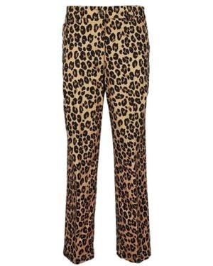 Aspesi Leopard Printed Pants - Natural