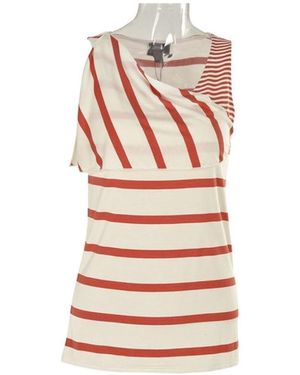 Armani Jeans Striped Detail Vest - White
