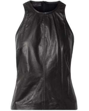 Amiri Leather Tank - Black