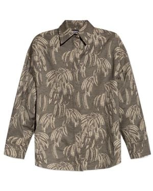 Jacquemus Jacquard Oversized Shirt - Gray