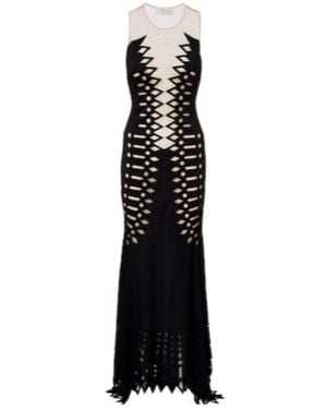 Blumarine Mesh Gown - Black
