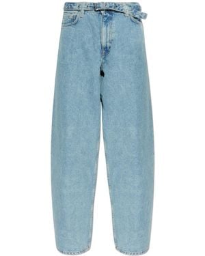Samsøe & Samsøe Saharper Belted Denim Jeans - Blue