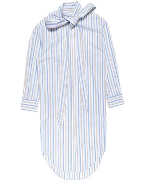 Acne Studios Striped Shirt Dress - Blue