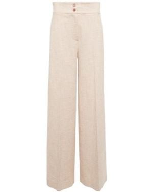Altuzarra Wide-Leg Cotton-Blend Trousers - White